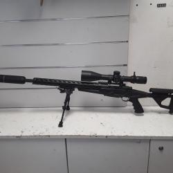 Pack complet Howa 1500 cal.308win +lunette 5-25x56 + silencieux + bipied + malette