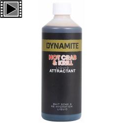 Attractant Dynamite Baits Hot Crab & Krill 500ml