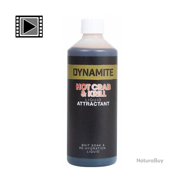 Attractant Dynamite Baits Hot Crab & Krill 500ml