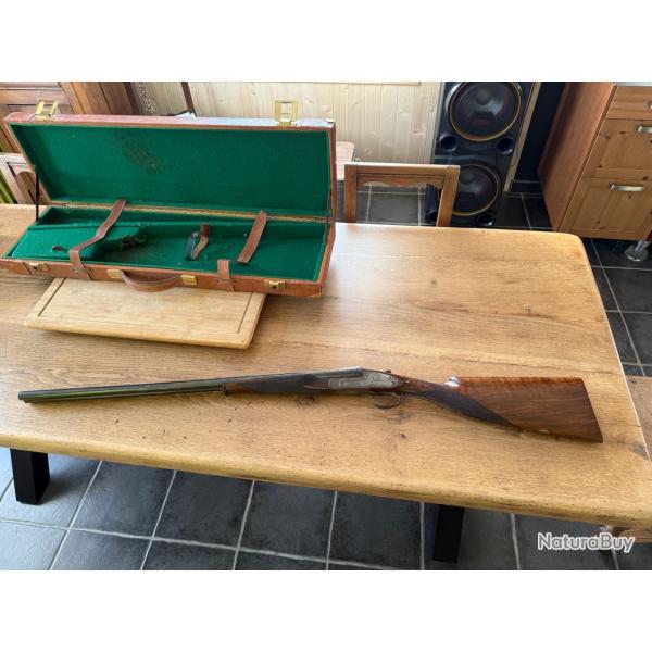 Double express 9/3x74 platine bois, quatre �toiles, Li�ge artisanale