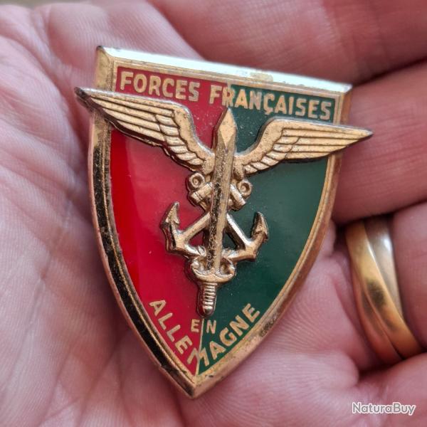 INSIGNE FFA FORCES FRANCAISES EN ALLEMAGNE ( ANDOR )