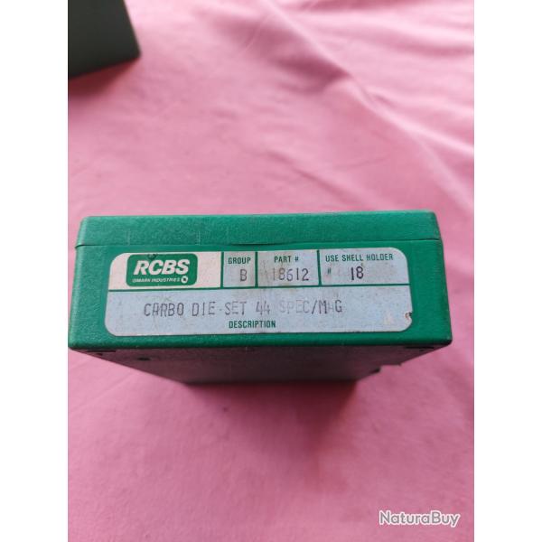 Jeu d'outils RCBS 44 SPEC 44 MAG avec shell holder