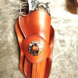 HOLSTER WESTERN pour REV PN  ou autre (Fabrication Entreprise Artisanale Fran&ccedil;aise)