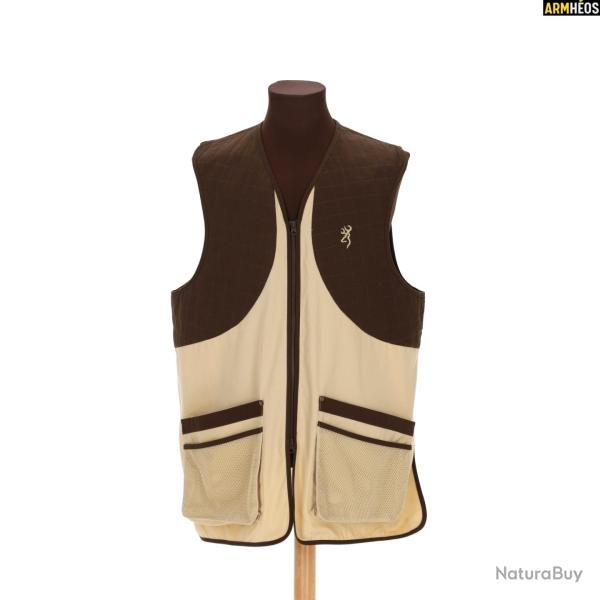 BROWNING GILET TRAP CLASSIC BEIGE taille 3XL