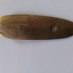 PLAQUE DE COUCHE EN LAITON POUR FUSIL ANCIEN