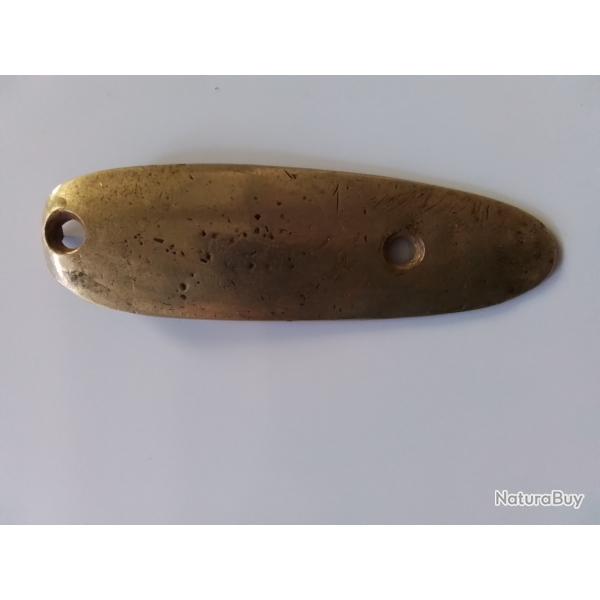 PLAQUE DE COUCHE EN LAITON POUR FUSIL ANCIEN