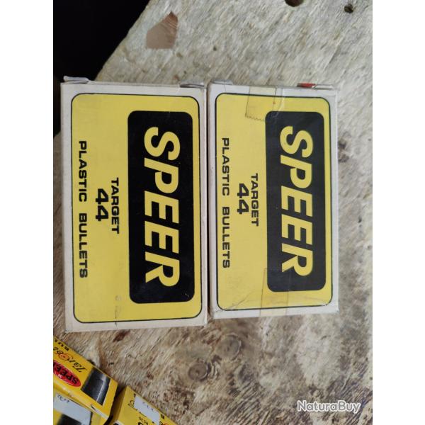 LOT DE 2 BOITES D'OGIVES DE 44 EN PLASTIQUE SPEER