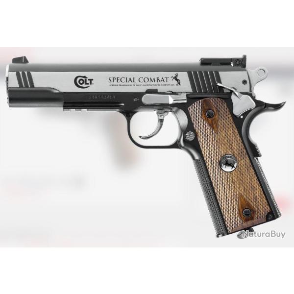 Pistolet SP Combat Classic Colt CO2 BB 4.5 Dark Ops