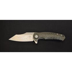Shieldon Tranchodon Couteau de Poche 7093D 9Cr18MoV G10 Noir/vert