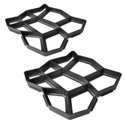 Moule pav&eacute; jardin polypropyl&egrave;ne 42x42x4 cm r&eacute;utilisable lot 2