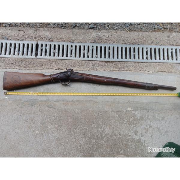 Fusil Afrique du nord ancien silex modifier percussion.
