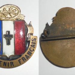 ANCIEN INSIGNE EMAILLE LE SOUVENIR FRANCAIS GRANDE GUERRE 1914-1918 Association