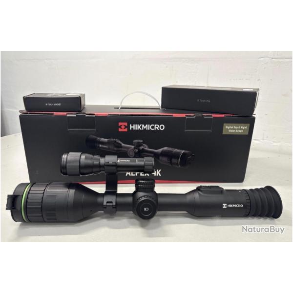 Lunette vision NOCTURE ALPEX 4K + LAMPE IR + fixation IR
