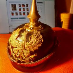 Casque &agrave; pointe d'officier prussien mle 1871/99