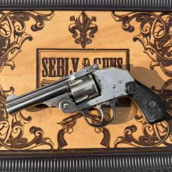 IVER JOHNSON Safety Hammerless .38 S&W Second Model � Top Break  � nickel � Cat. D