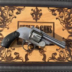 IVER JOHNSON Safety Hammerless .38 S&W Second Model � Top Break  � nickel � Cat. D