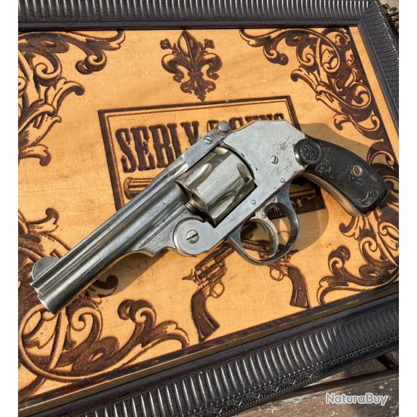 IVER JOHNSON Safety Hammerless .38 S&W Second Model � Top Break  � nickel � Cat. D
