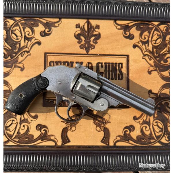 IVER JOHNSON Safety Hammerless .38 S&W Second Model � Top Break  � nickel � Cat. D