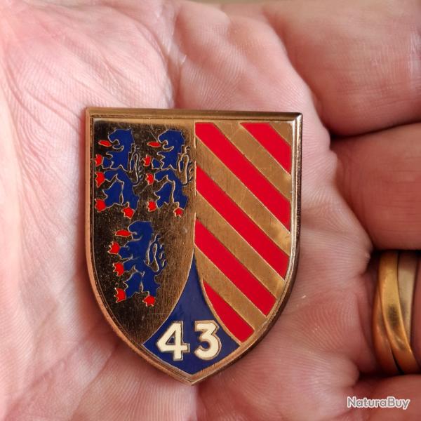 INSIGNE 43 eme DIVISION MILITAIRE ( DRAGO - G 2099 )
