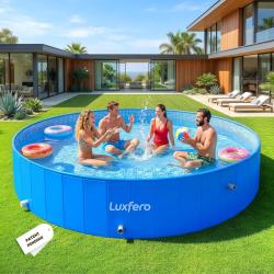 Piscine Tubulaire Ronde, Piscine Hors Sol, Piscine Metal Frame &Eacute;paissi, Facile &agrave; Ranger Piscine Plia