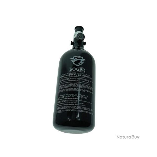 BOUTEILLE AVEC PRESET HPA 0.8L ALU 3000 PSI "SOGER"