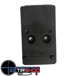 Plaque adaptatrice point rouge Walther PDP num&eacute;ro 2 - Trijicon
