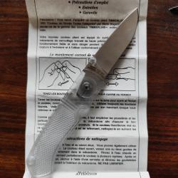 Rare Couteau pliant Timberlite / timberline mod&egrave;le expo revendeur 1991 polycarbonate