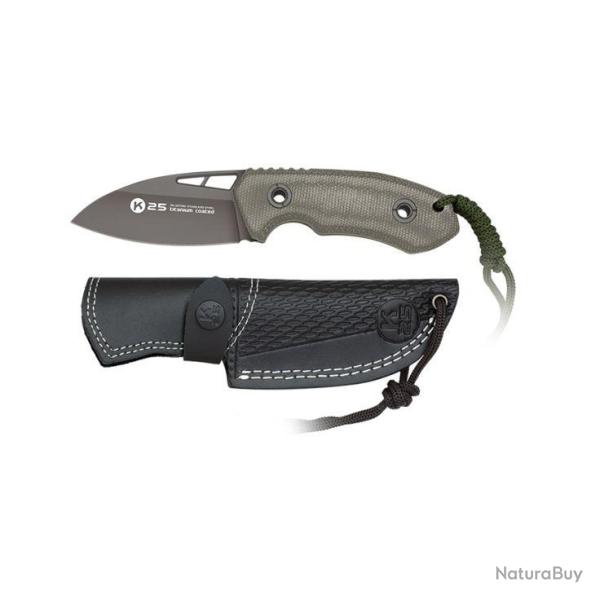 k25 couteau tactique lame fixe TITANE COATED