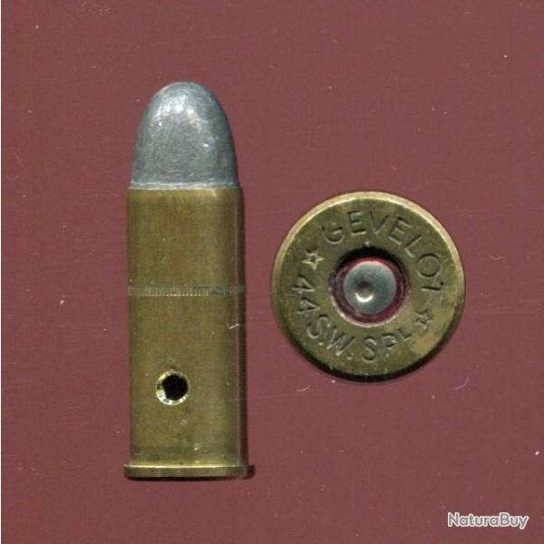 .44 S&W SPECIAL - cartouche assez rar een Europe - marquage : GEVELOT  44 S.W.  SPL