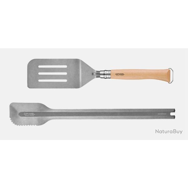Set de 3 ustensiles barbecue couteau OPINEL N�12