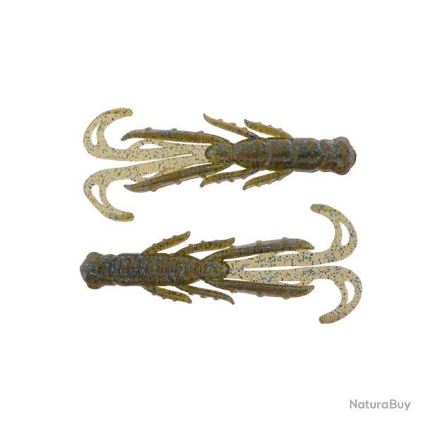 Leurre Souple X-Zone Scented Stealth Creature 7cm 7cm 4g Par 7 green pumpkin blue flake