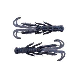 Leurre Souple X-Zone Scented Stealth Creature 7cm 7cm 4g Par 7 black blue flake