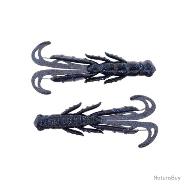 Leurre Souple X-Zone Scented Stealth Creature 7cm 7cm 4g Par 7 black blue flake
