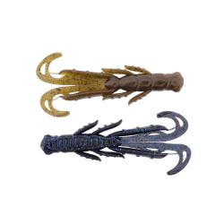 Leurre Souple X-Zone Scented Stealth Creature 7cm 7cm 4g Par 7 black blue flakes/green pumpkin lamin