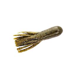 Leurre Souple X-Zone Scented Stealth Tube 6cm 6cm 4g Par 8 green pumpkin black flakes