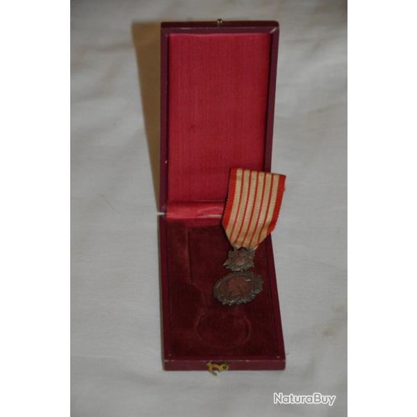 MEDAILLE D'HONNEUR DES DOUANES (1894)-PONSCARME-AVEC ECRIN-FRENCH CUSTOM MEDAL 1894/1900