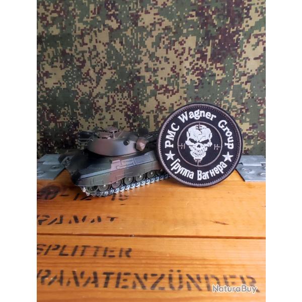 Patch brod�s Russie pmc Wagner style arm�e russe tactical crane airsoft (cercle gris)