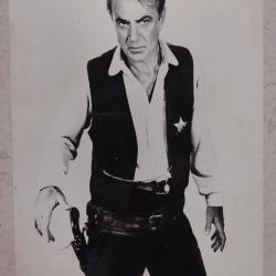 Photo ancienne argentique exploitation cin&eacute;ma Gary Cooper