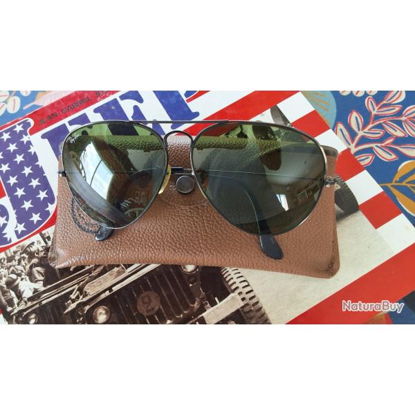 Bausch et lomb RAY BAN AVIATOR  + ETUI DE CEINTURE TR�S BEL �TAT  ADULTE CHASSE P�CHE