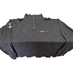 Polo Noir PIRATE - Taille XL (Manche Longue)