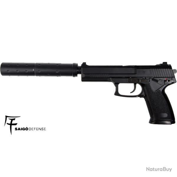 R�plique Pistolet Airsoft Saigo G23 - Semi-Automatique Gaz avec Rail Picatinny
