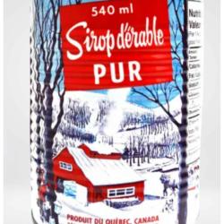 SIROP D'&Eacute;RABLE AMBR&Eacute; (Canne &Eacute;rable 540ml)