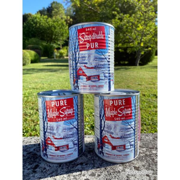 Lot de 3 Canne Sirop d'�rable Ambr� 540ml