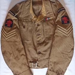 Blouson veste Battle Dress pattern 1940 COMMANDO n&deg;2 WW2 *