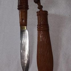 Petit couteau d'art tribal Afrique de l'Ouest vintage