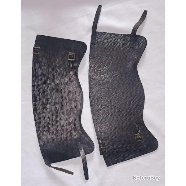 Gu�tres cuir grain de riz Gendarmerie guerre Indochine
