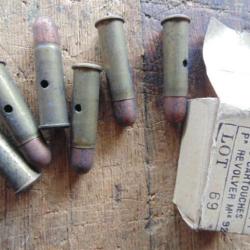 lot 6 munition 8mm neutralis&eacute;es mod 92 de quoi remplir 8 mm revolver 8mm92 guerre ww1 ww2 8x92 8/92