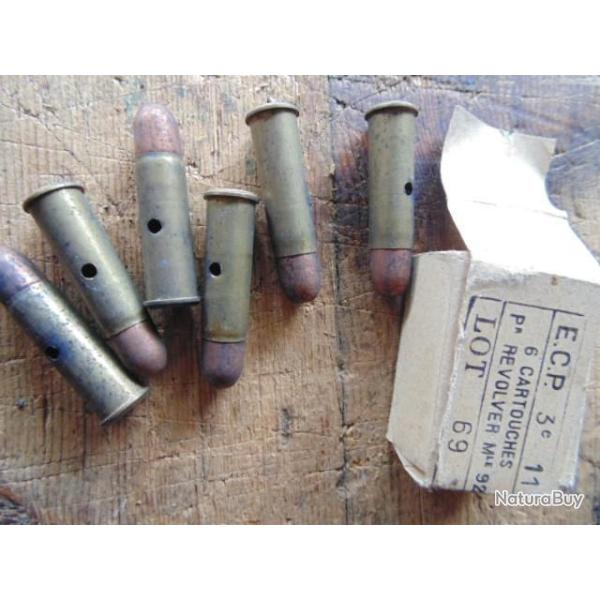lot 6 munition 8mm neutralis�es mod 92 de quoi remplir 8 mm revolver 8mm92 guerre ww1 ww2 8x92 8/92