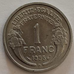 Pi&egrave;ce De Monnaie  France 1 franc Morlon Alu 1958 B