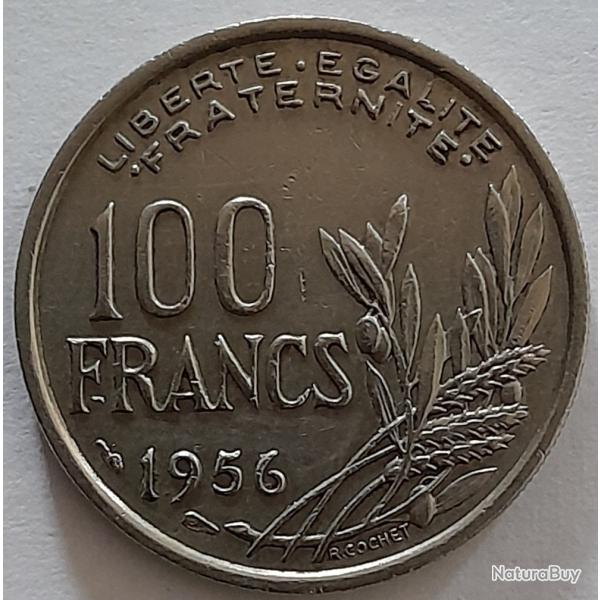 Pi�ce de Monnaie France  Tr�s belle 100 francs Cochet 1956